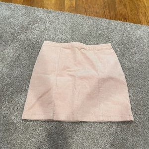 Forever 21 pink mini skirt corduroy